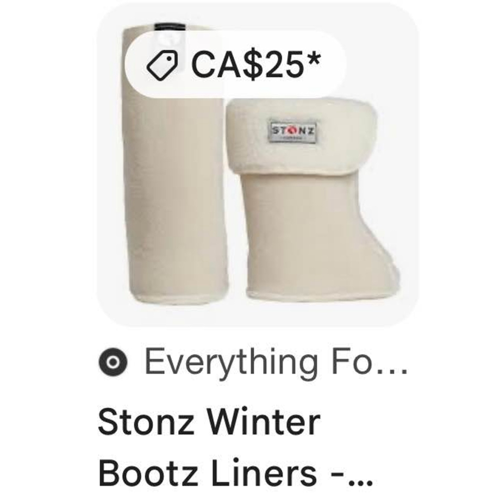 Stonz Sherpa Bootie Liners Size XL – Like New Winter Warmth